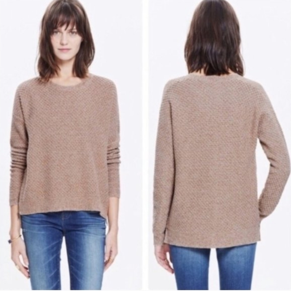 Madewell Landmark Textured Side Zip Sweater Size M